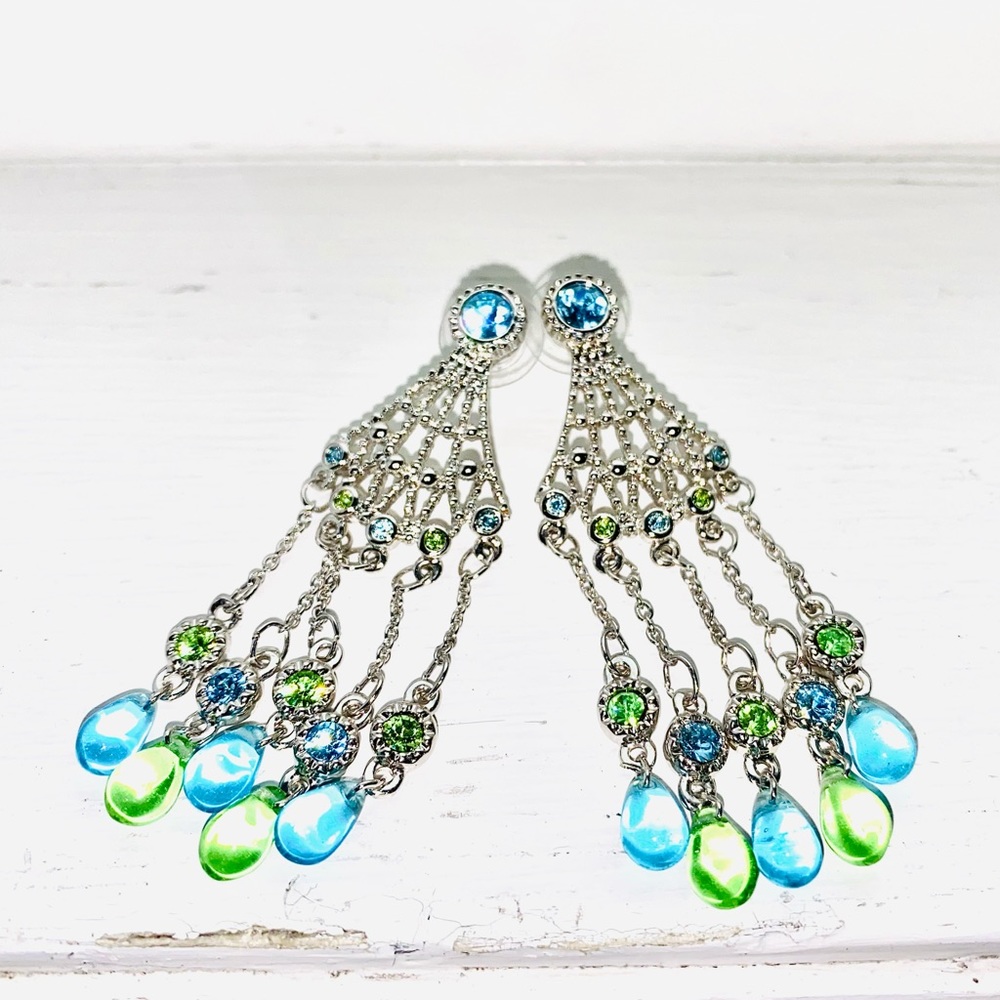 Vintage Chandelier Drop Earrings - Picture 3 of 10